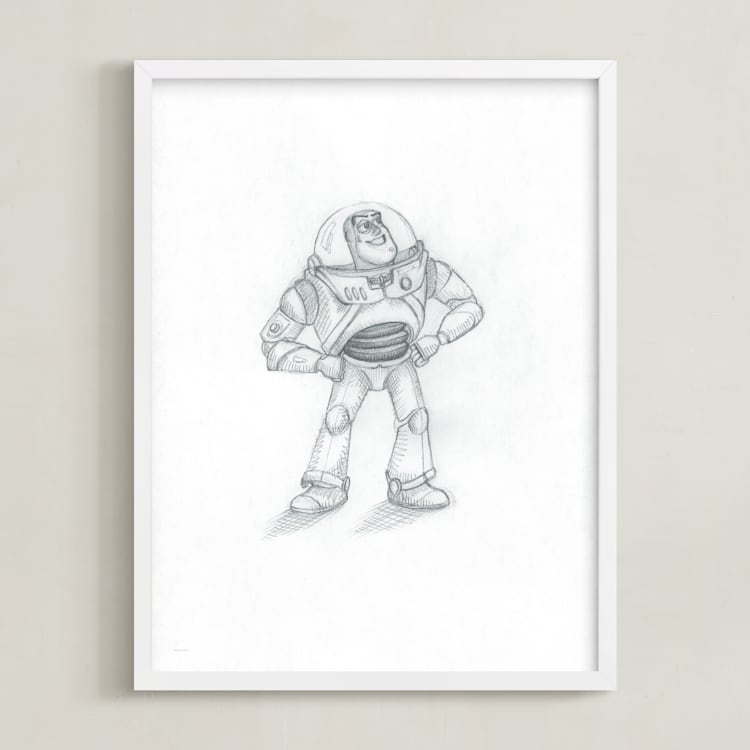 "Disney Pixar's Toy Story In Pencil I" - Art Print in Pencil by Anna Black - Framed