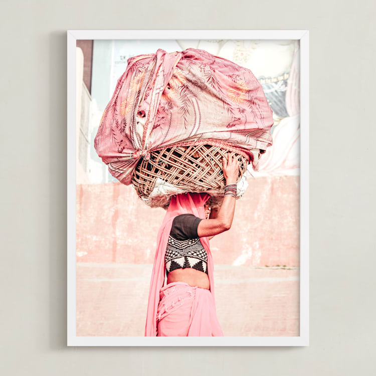 "Strong Women" - Art Print in Blush by LindseyErin - Framed