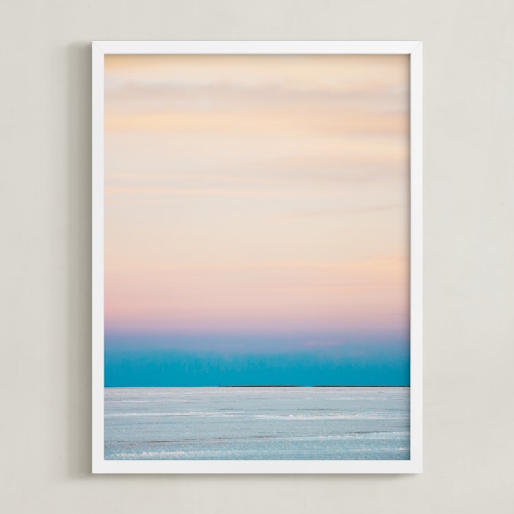 "Sorbet Sky" - Art Print in sorbet by lulu and isabelle - Framed