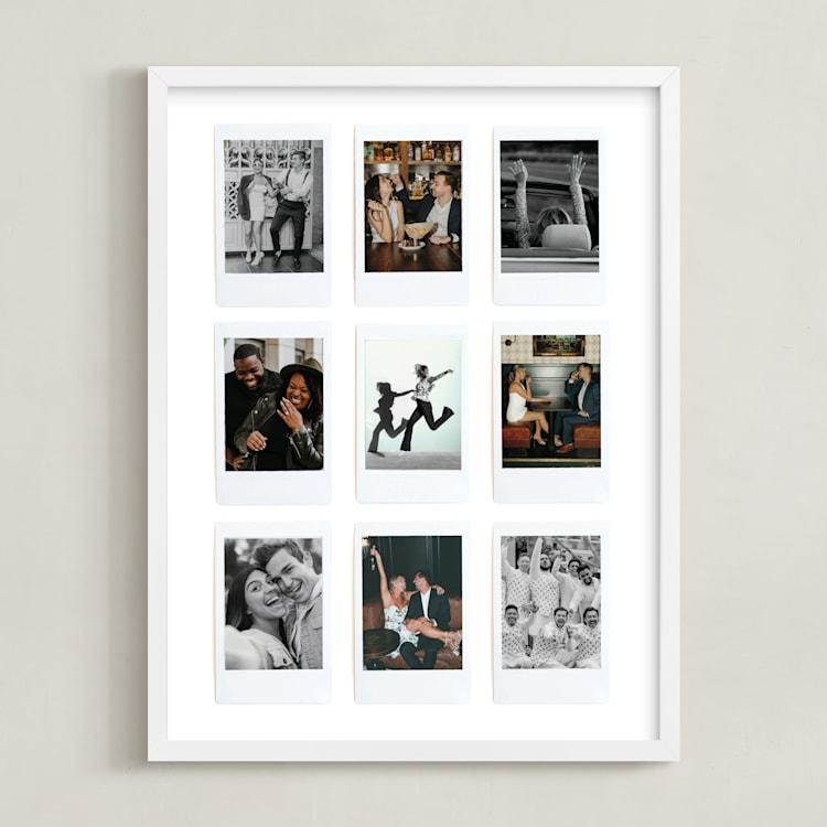 "Nine Photo: Portrait Framed Photo" - Framed Photo in Cloud by Olivia Kanaley Inman - Framed