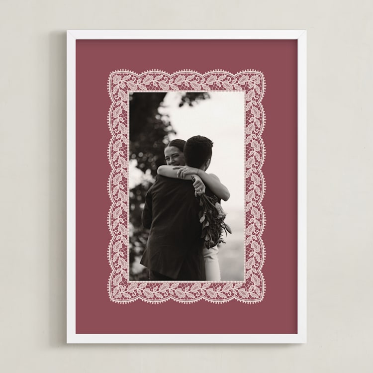 "Chantilly: Portrait" - Framed Photo in Dusty Rose by Erica Krystek - Framed