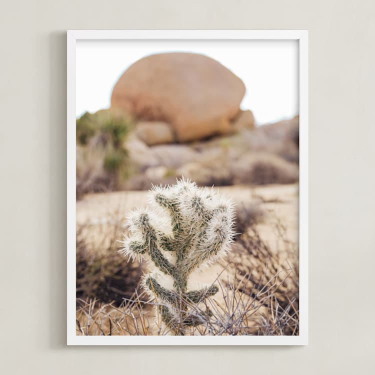 "The Runaway" - Art Print in Desert Orange by Briana Grace - Framed