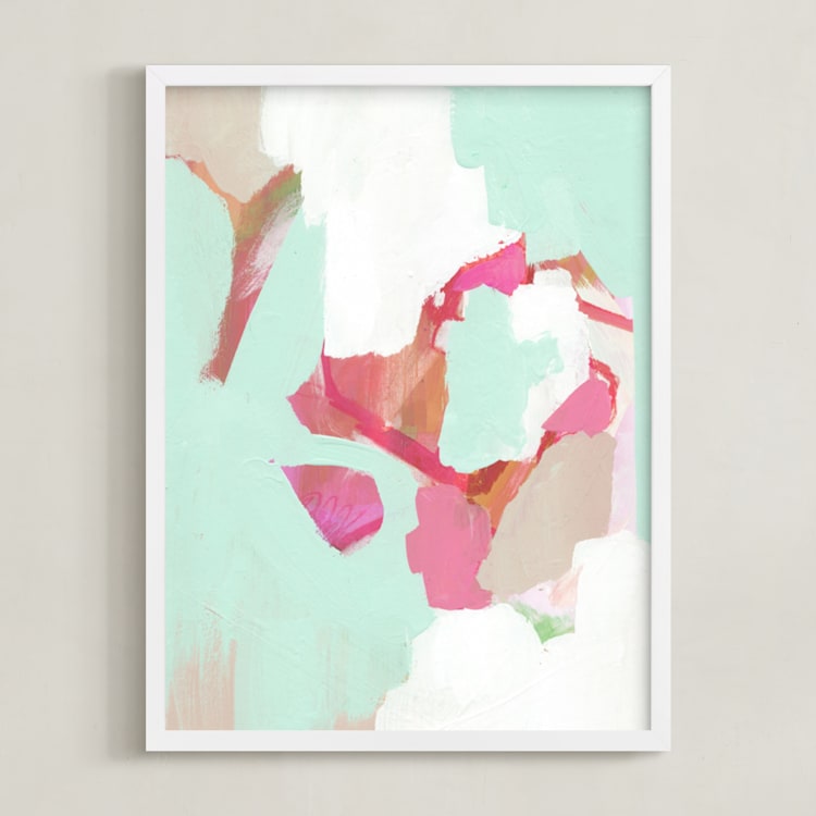 "Atelier" - Art Print in Minty by Makewells - Framed