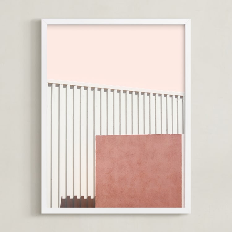 "Urban Desert Series 2" - Art Print in Soft Earth Tones by Lisa Sundin - Framed