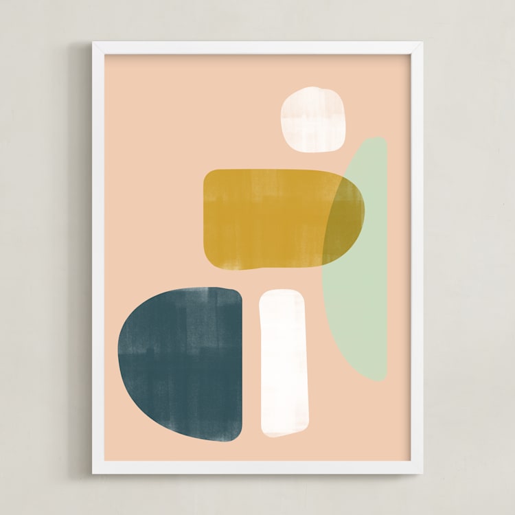 "balance no.2" - Art Print in golden hour by Lindsay Stetson Thompson - Framed