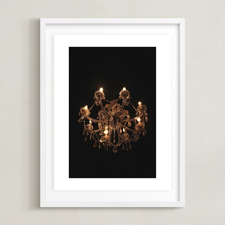 "Bywater" - Art Print in warm night by Studio Suku - Framed