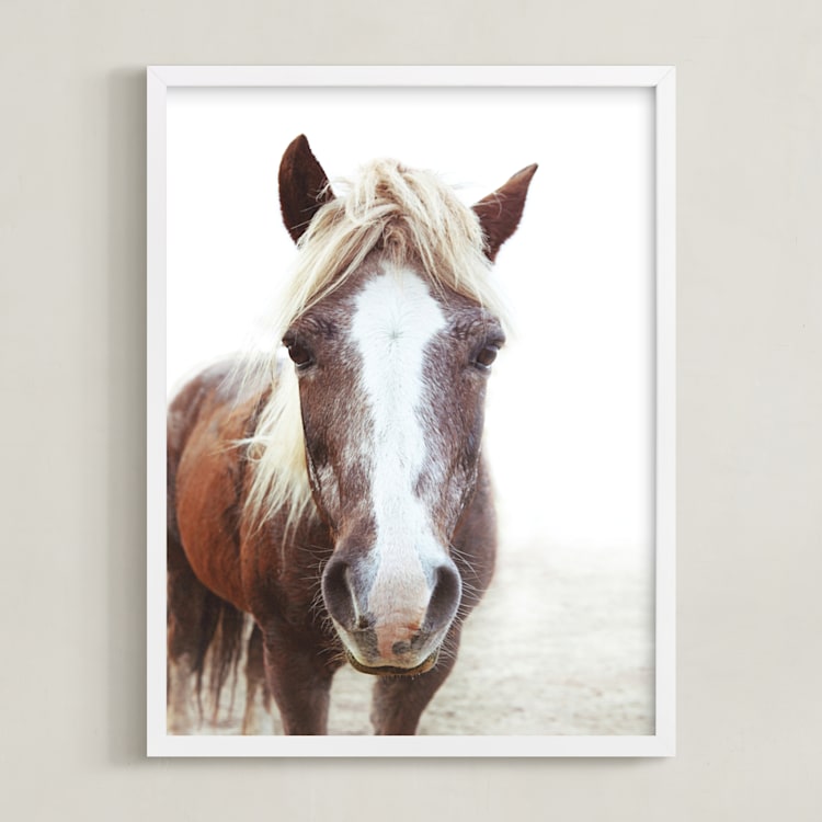 "Ginger Girl" - Art Print in Ginger by Robin Ott - Framed