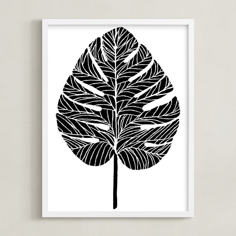 "Living Large" - Art Print in Midnight by Alicia Youngken - Framed