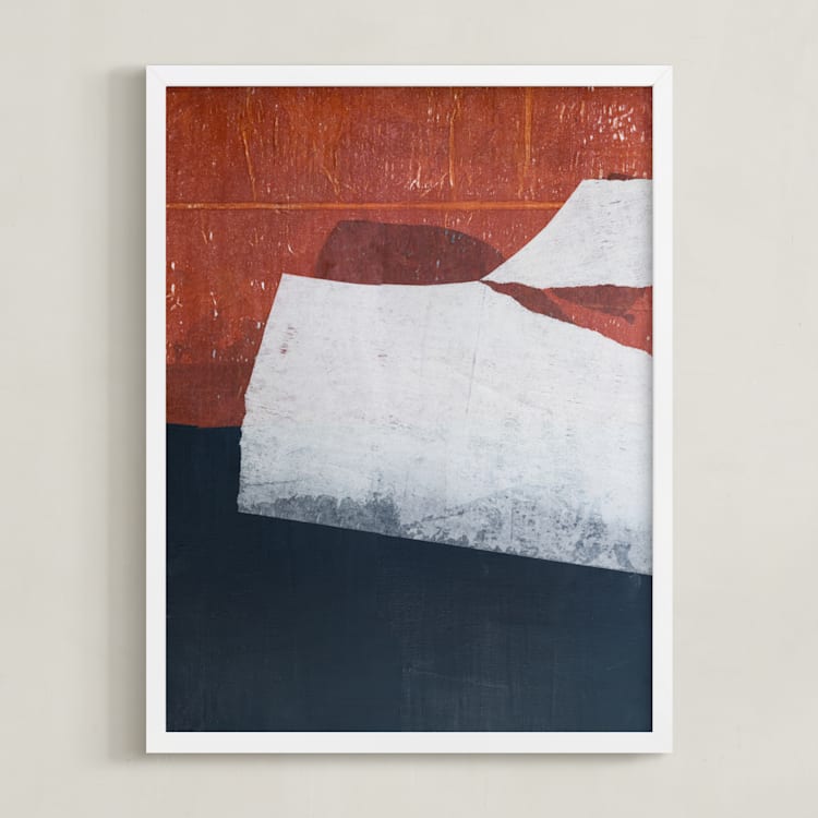 "This Old Dream" - Art Print in Terra Cotta by Jennifer Daily - Framed