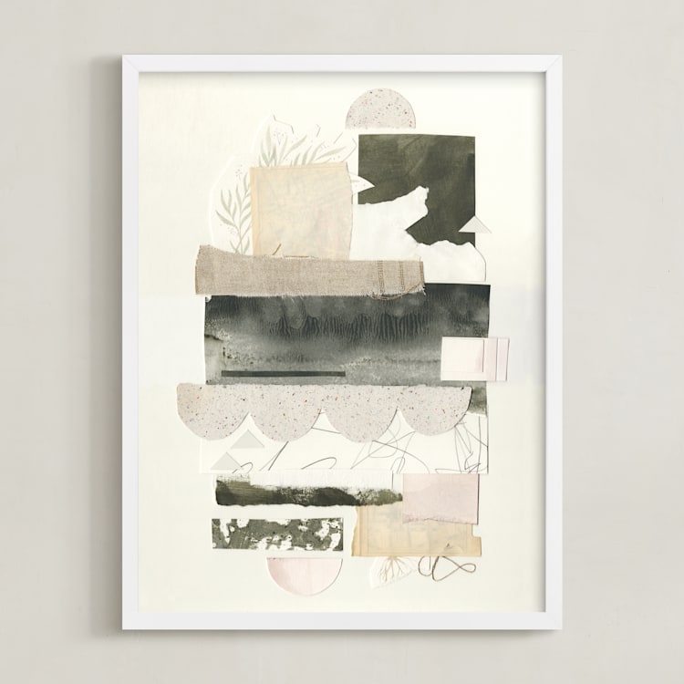 "Reflected" - Art Print in Beige by Lorent and Leif - Framed
