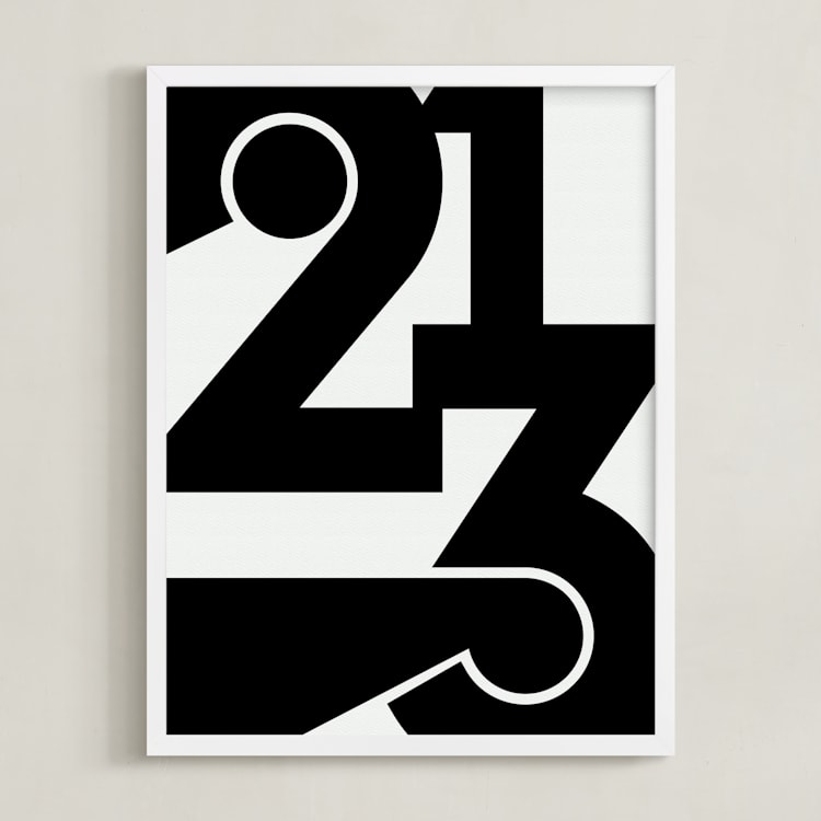 "LA 213" - Art Print in Black and White by Jennifer Morehead - Framed