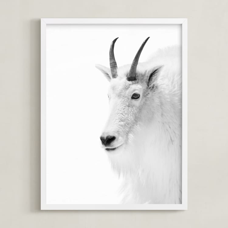 "Fierce" - Art Print in Mountain Granite by Jamie Lollback - Framed
