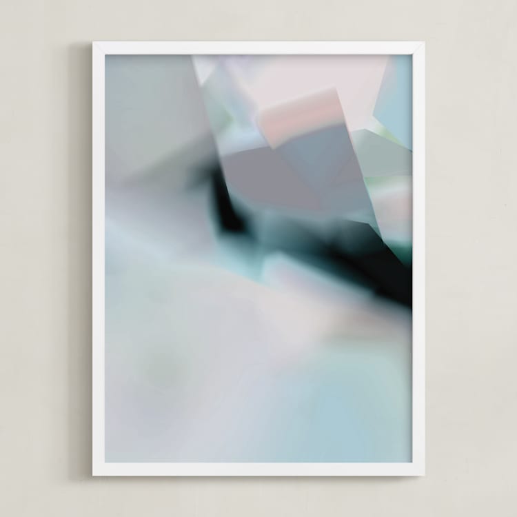 "Ghost" - Art Print in Grey by lori jacobs wemple - Framed
