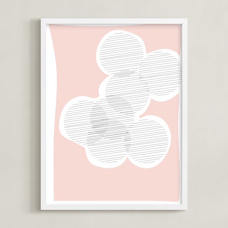 "Circle of Friends" - Art Print in Cotton Candy by Kisco Print Shop - Framed