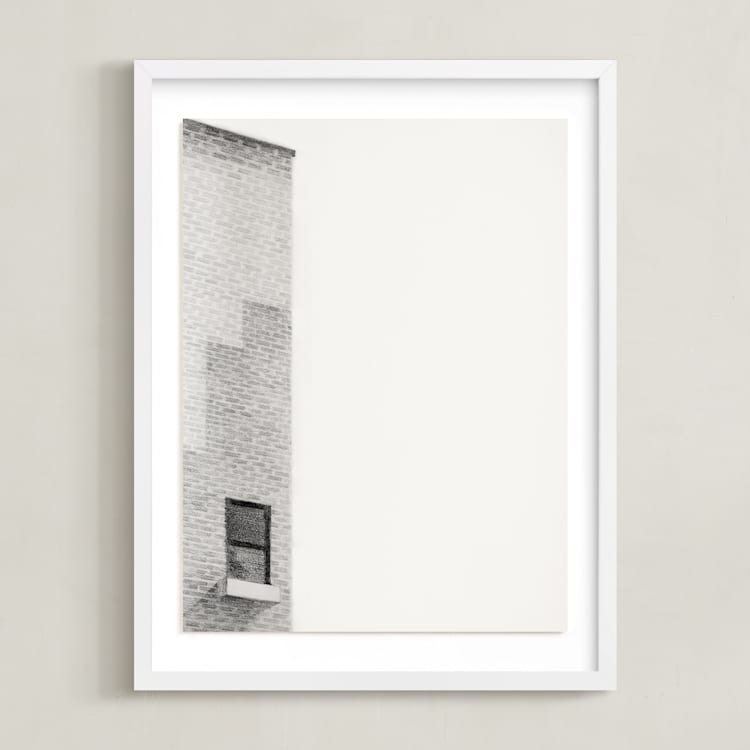 "Chelsea 01" - Art Print in Graphite Silver by jinseikou - Framed