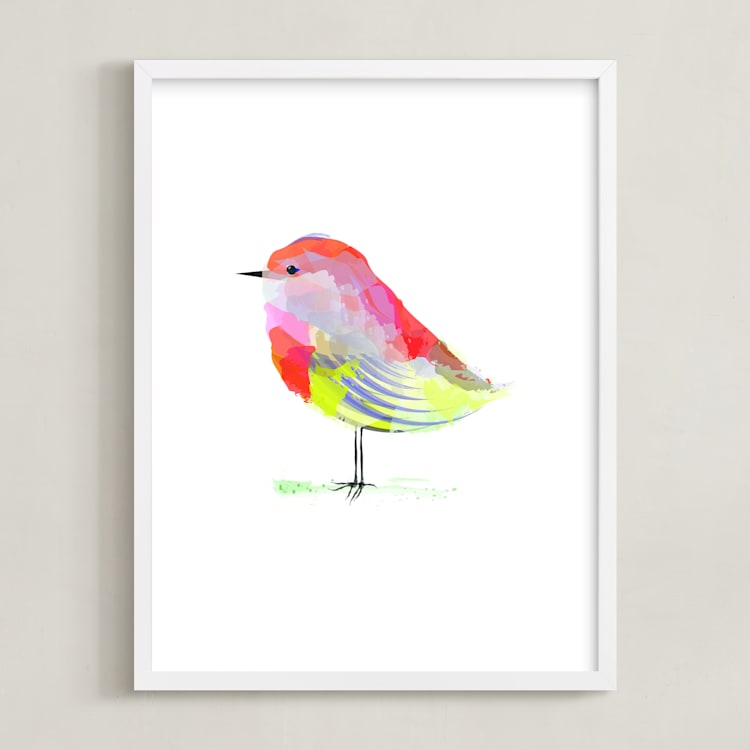 "Starburst" - Art Print in Warm Sunshine by Sara Shashani - Framed