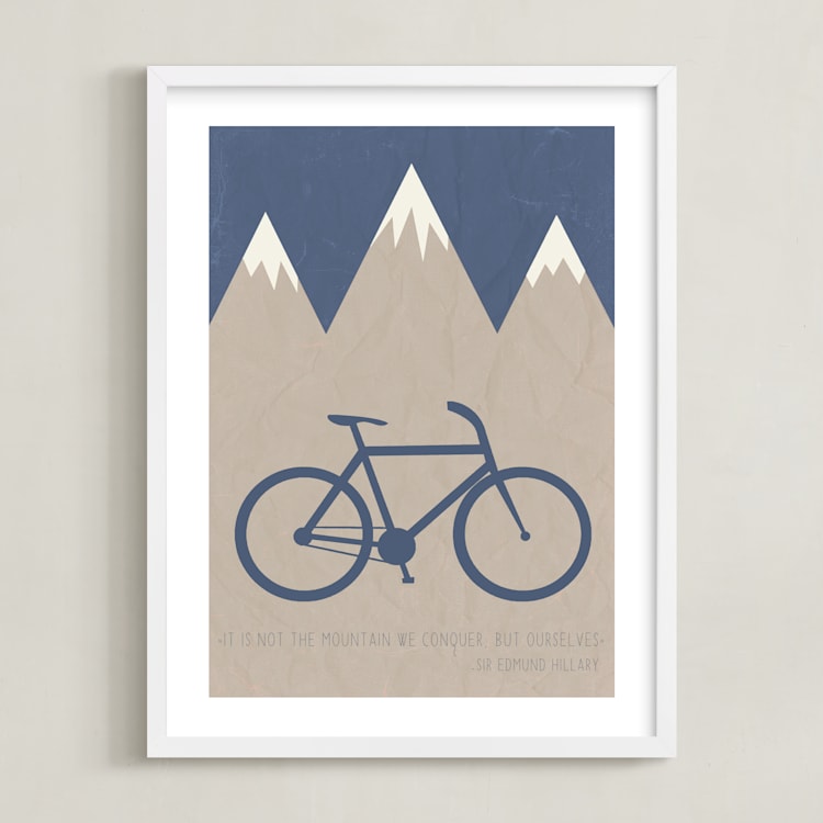 "Conquer" - Art Print in Pond by Addison Welch - Framed