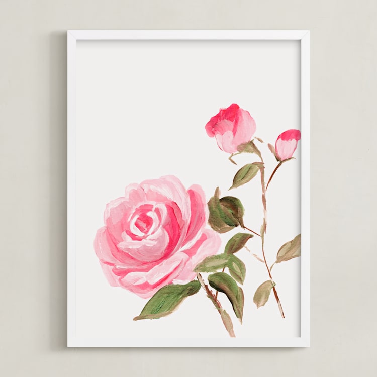 "Enchanted Garden 1" - Art Print in Floral by Arohika Verma - Framed