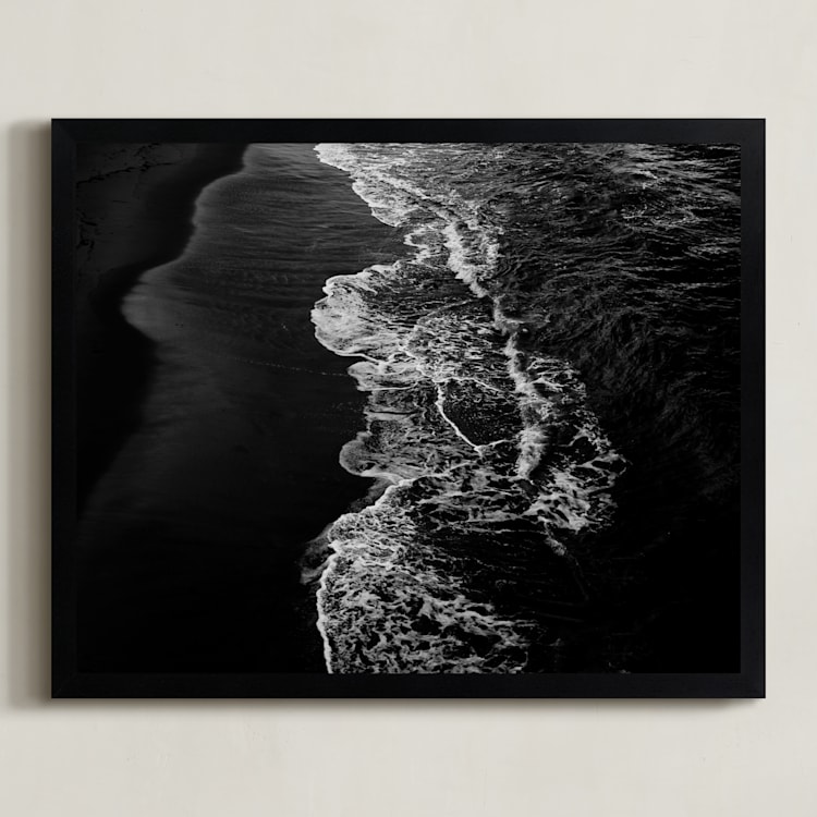 "Swell" - Art Print in Black and White by LindseyErin - Framed