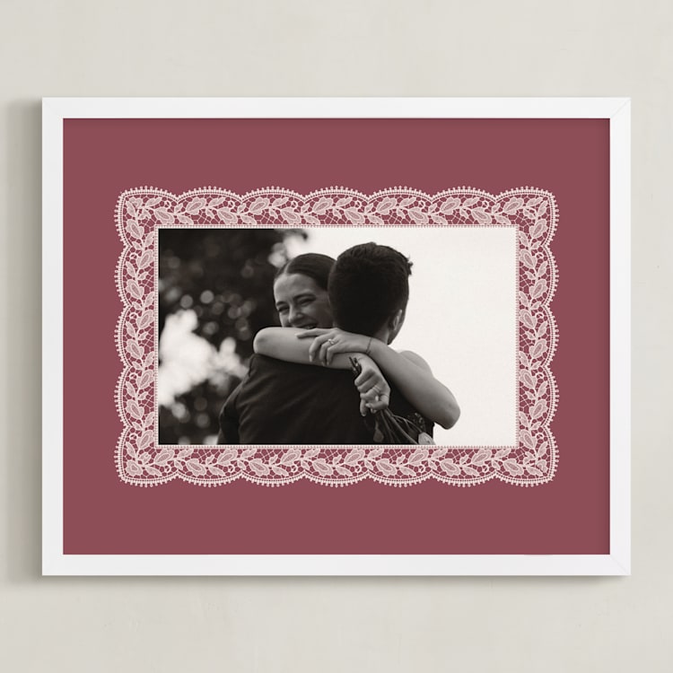 "Chantilly: Landscape" - Framed Photo in Dusty Rose by Erica Krystek - Framed