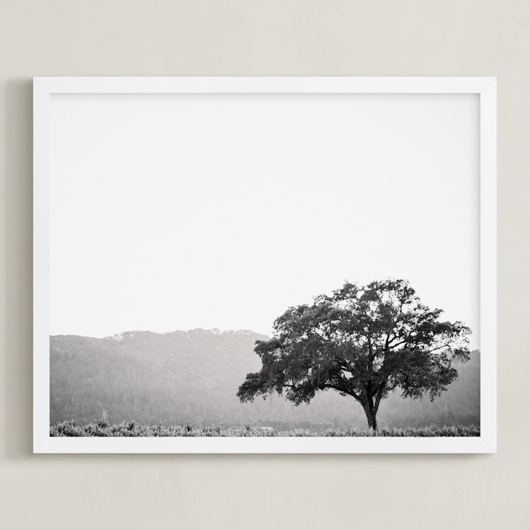 "Wild Oak" - Art Print in Slate gray by Lindsay Ferraris Photography - Framed