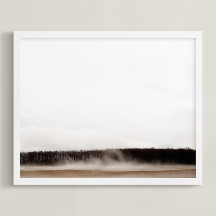 "Rise" - Art Print in Fog by Robin Ott - Framed