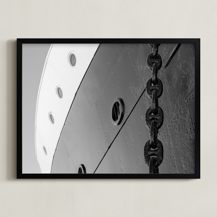 "Giant" - Art Print in Moon by Enric - Framed