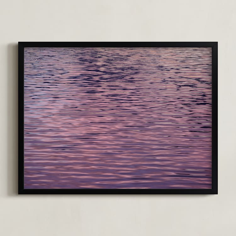"Shimmer" - Art Print in Amethyst by Grae - Framed