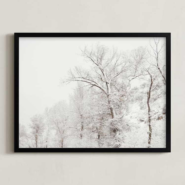 "argentum pair II" - Art Print in bark by Kamala Nahas - Framed