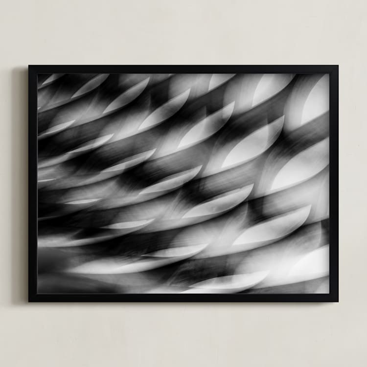 "In motion" - Art Print in Black & white by Angie McMonigal - Framed