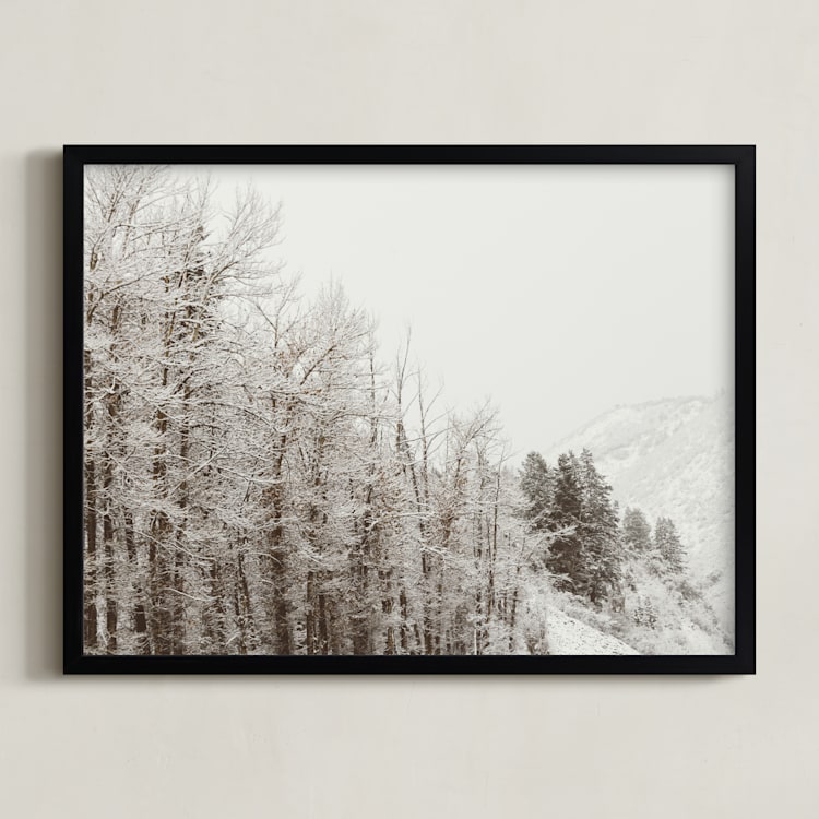 "argentum pair I" - Art Print in bark by Kamala Nahas - Framed
