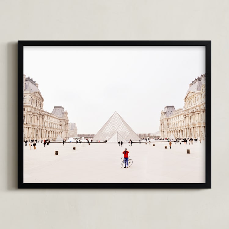 "Men in Red" - Art Print in Radiant Red by Kate Baird - Framed