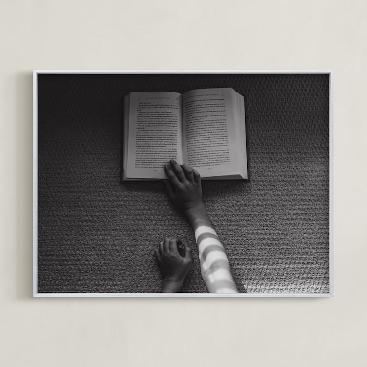 "Book I" - Art Print in Coal by Keely Norton Owendoff - Framed