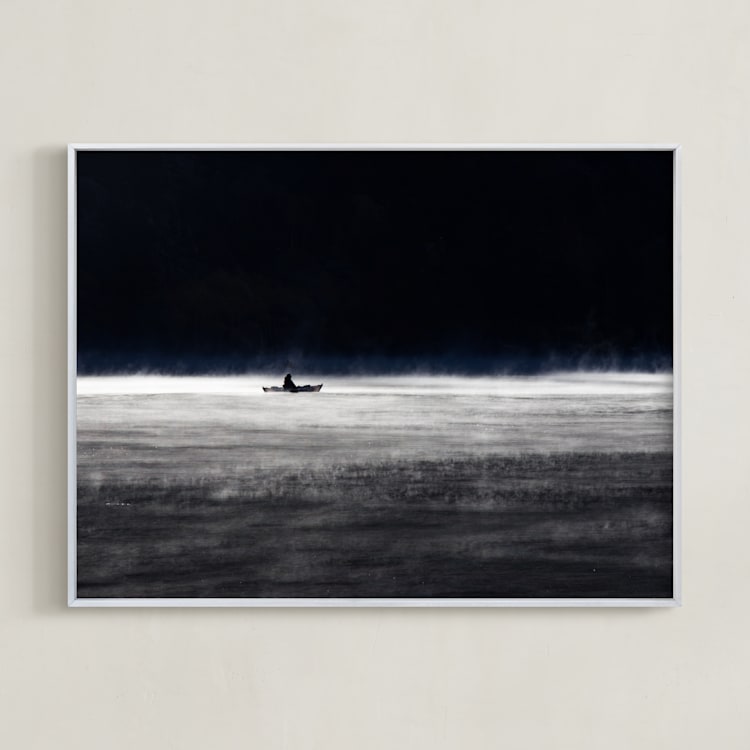 "Into the Mystic" - Art Print in Tranquil Noir by Shannon Howard - Framed