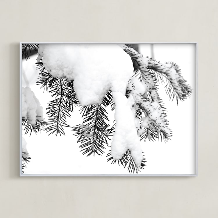 "Caked 2" - Art Print in Snowy Shades by Calais A Le Coq - Framed