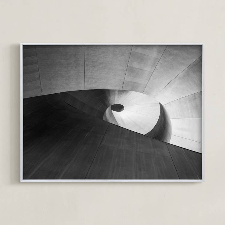 "study the pi" - Art Print in ivory black by Van Tsao - Framed