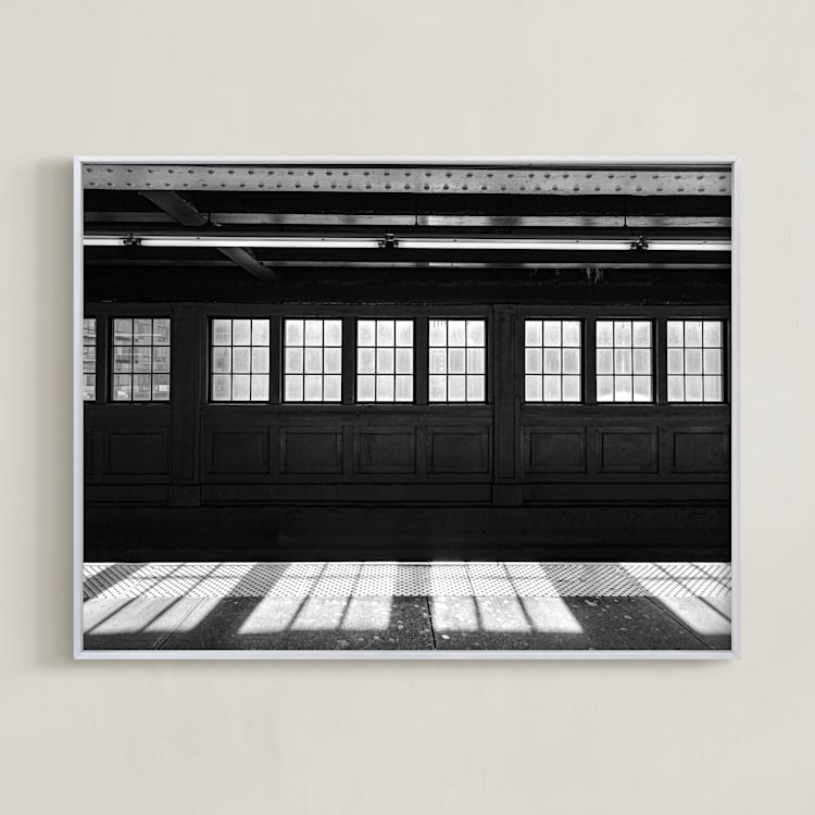 "Light at the end of tunnel #1" - Art Print in nor black by Van Tsao - Framed