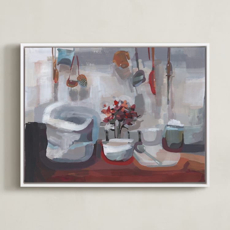 "Let Go of the Recipe" - Art Print in Copper by Khara Ledonne - Framed Canvas