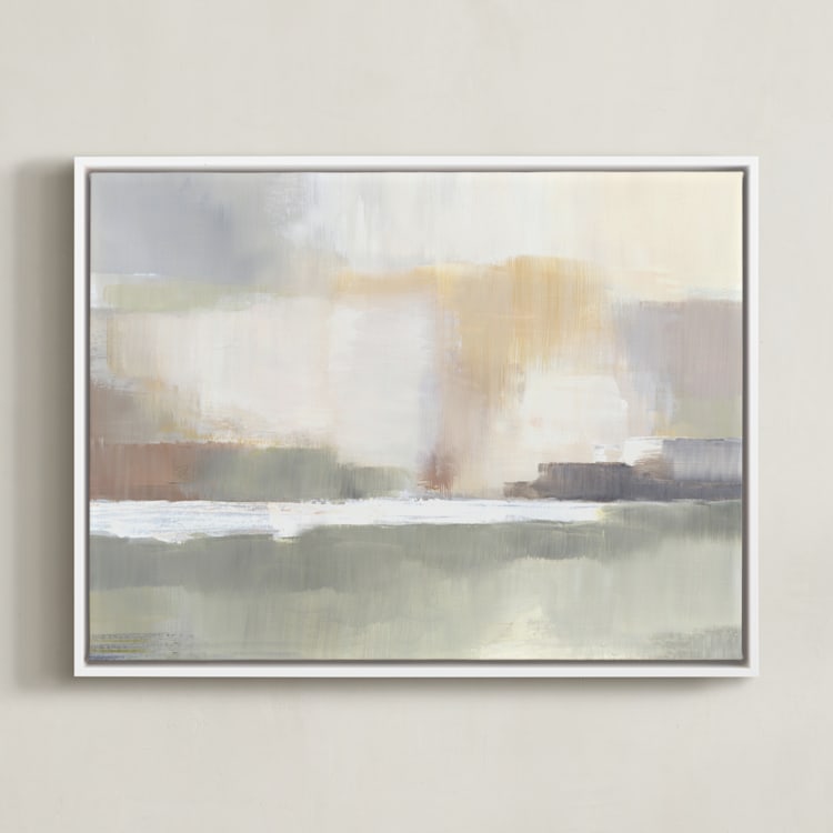 "Sunshine falls" - Art Print in Dawn by AlisonJerry - Framed Canvas