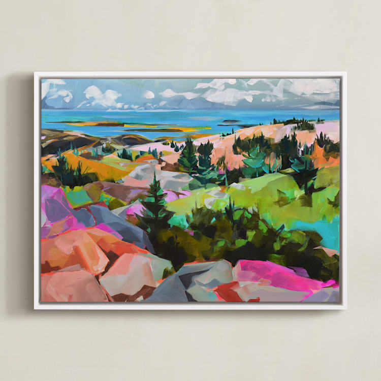 "Cleft for Me" - Art Print in Multi by Jess Franks - Framed Canvas