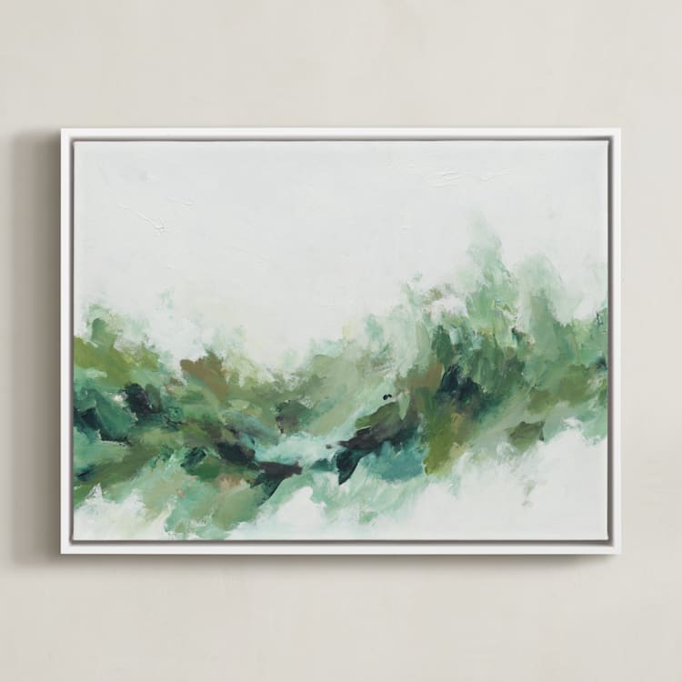 "Marble Forest" - Art Print in forest by Svitlana Martynjuk - Framed Canvas
