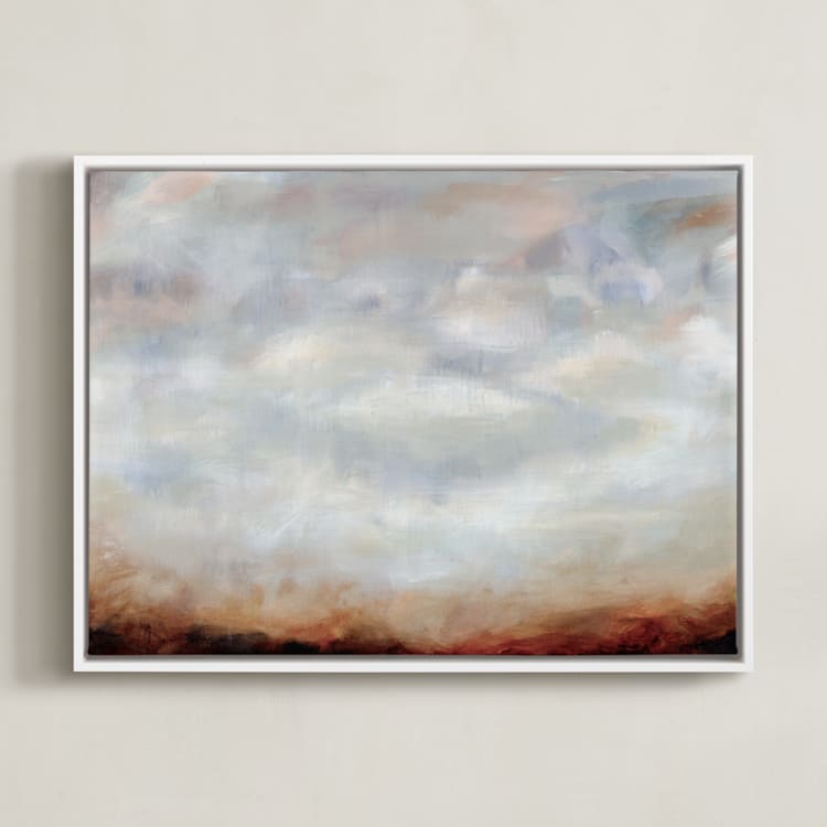 "Sienna Haze" - Art Print in Sienna by Nicole Walsh - Framed Canvas