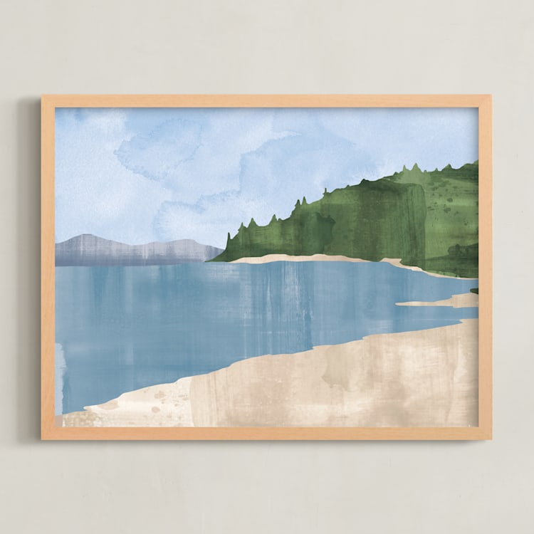 "Penn Cove" - Art Print in Tide by Alethea and Ruth - Framed