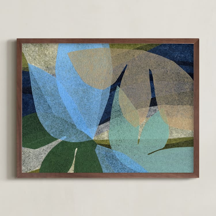 "Take Me With You" - Art Print in Woodsy by Carrie Moradi - Framed