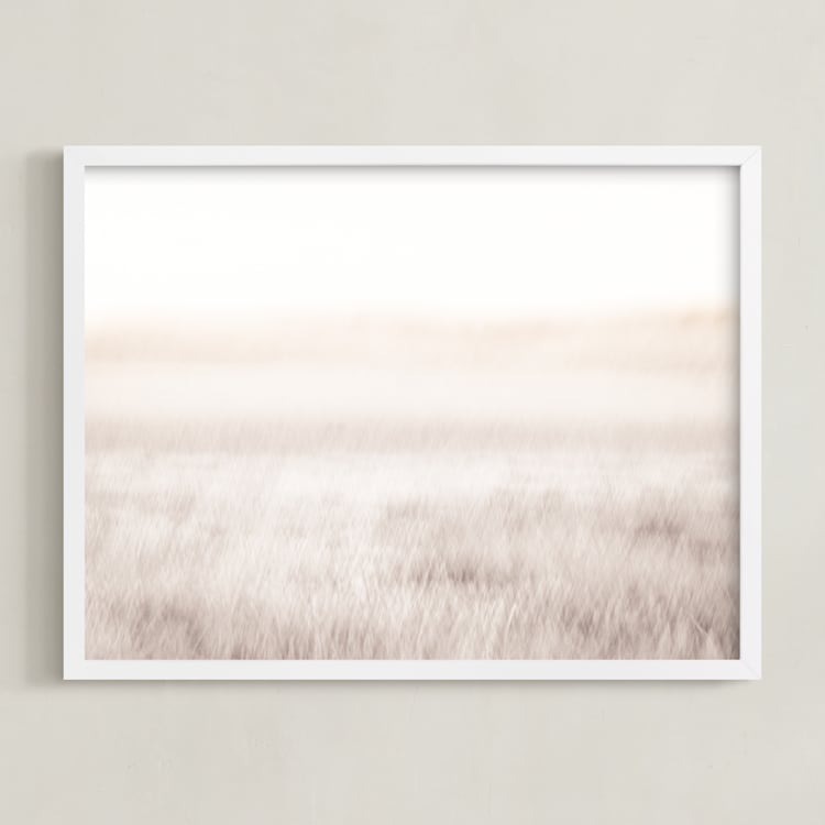 "Just a Whisper" - Art Print in Natural by Rebecca Rueth - Framed