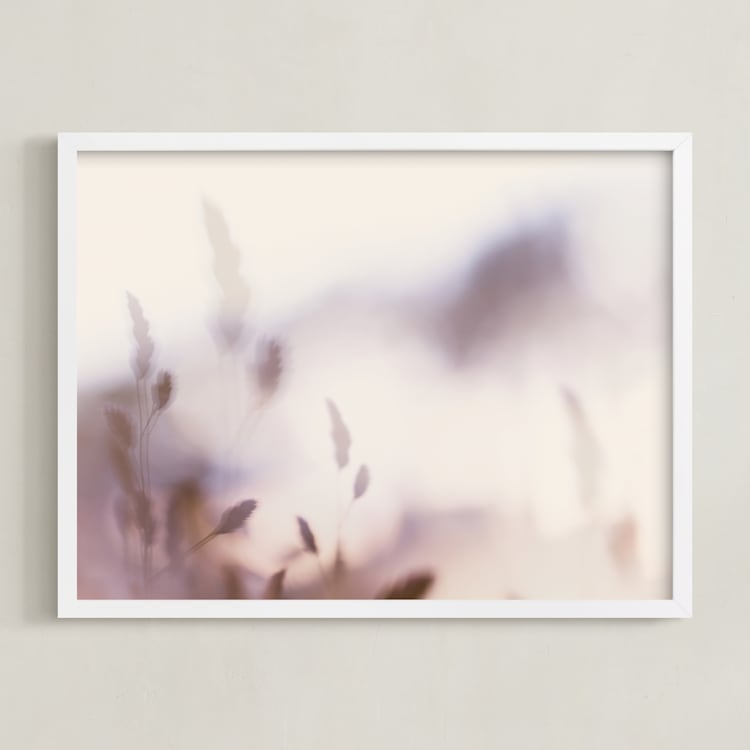 "Dusk Nostalgia" - Art Print in Dusty Mauve by Grzegorz Drachal - Framed
