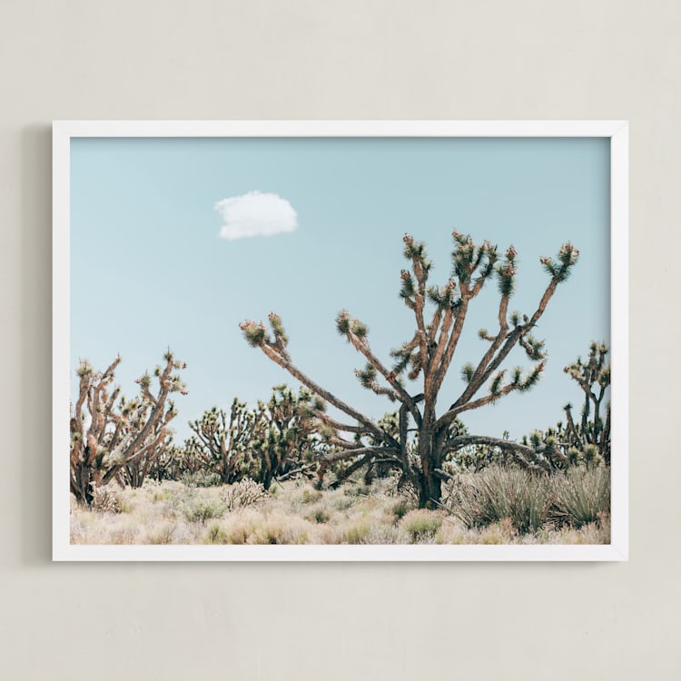 "josh" - Art Print in desert green by Kristi Jackson - Framed