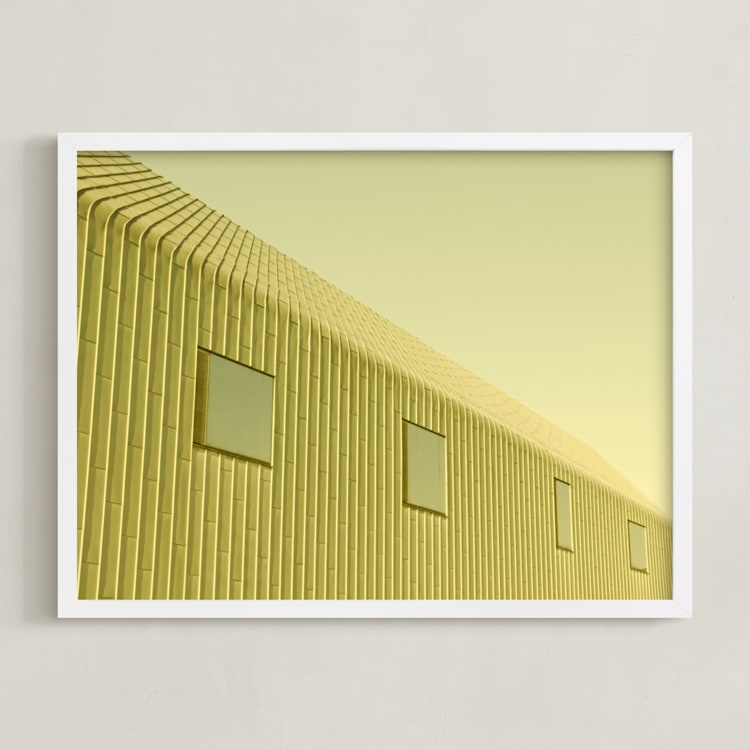 "Telescopic" - Art Print in sunshine by Deborah Chou - Framed