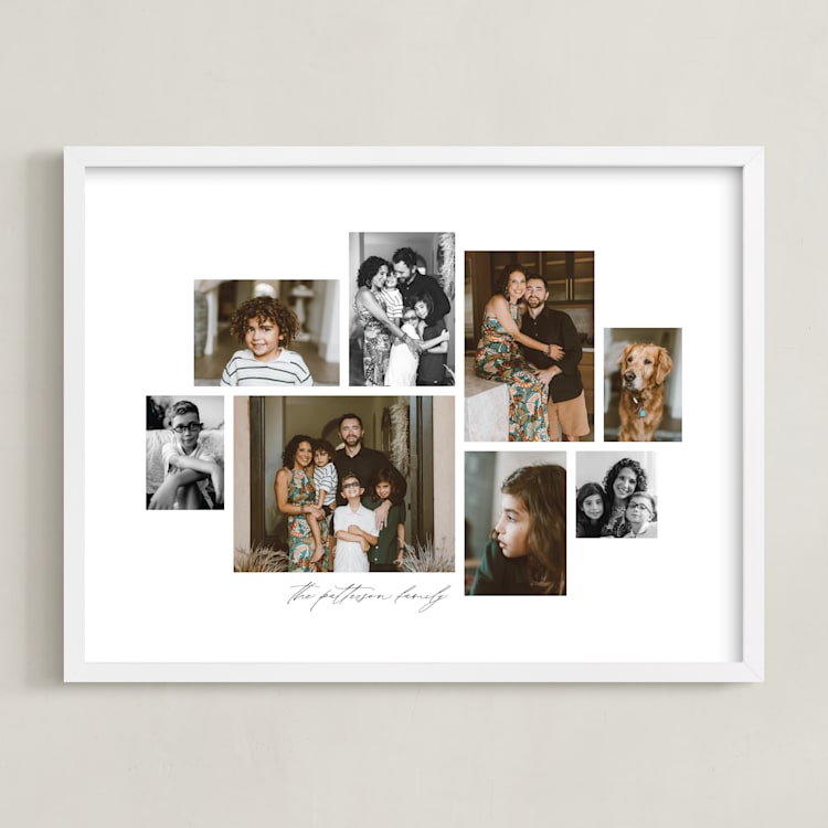 "Framed Photo: Multi Photo Collage" - Framed Photo in Snow by Stacy Maalouf - Framed