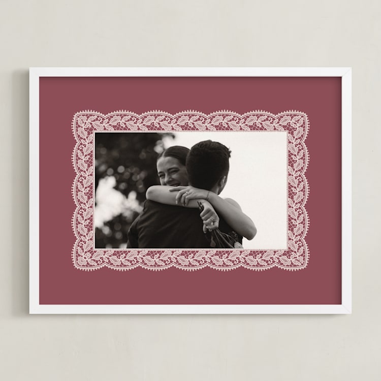 "Chantilly: Landscape" - Framed Photo in Dusty Rose by Erica Krystek - Framed